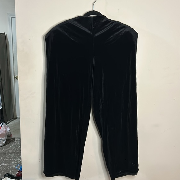 Eloquii HOLIDAY PARTY wide leg velvet jumpsuit 20 strong shoulder - Picture 4 of 4